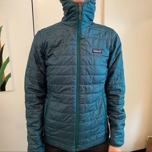 Patagonia Teal Puffer Jacket